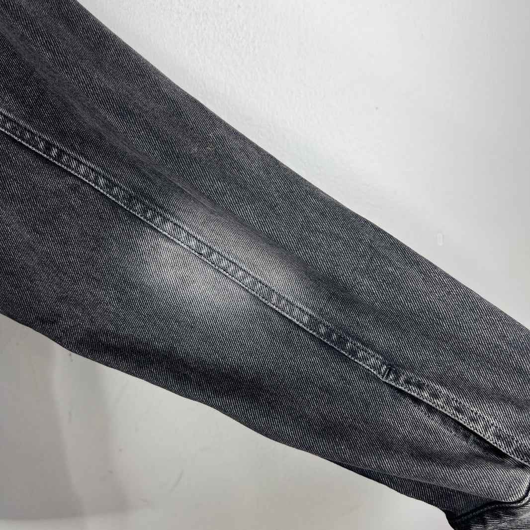 Balenciaga Sample Thin Black Wash Denim Jacket