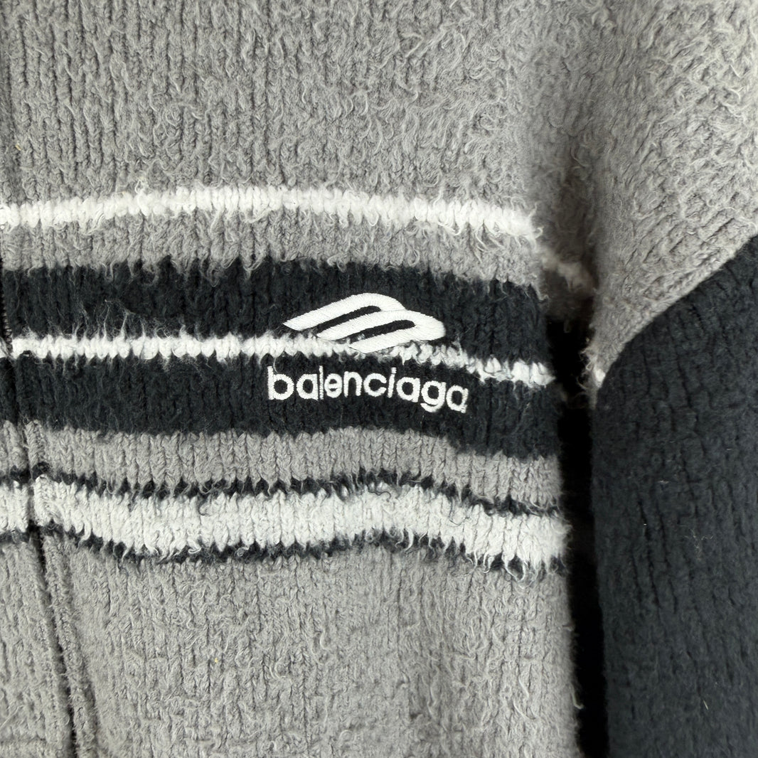 Balenciaga Sample 3B Logo Knit Hoodie