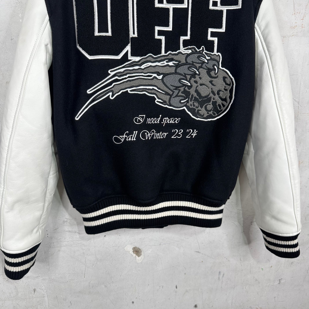 Off White Black/White Varsity Jacket
