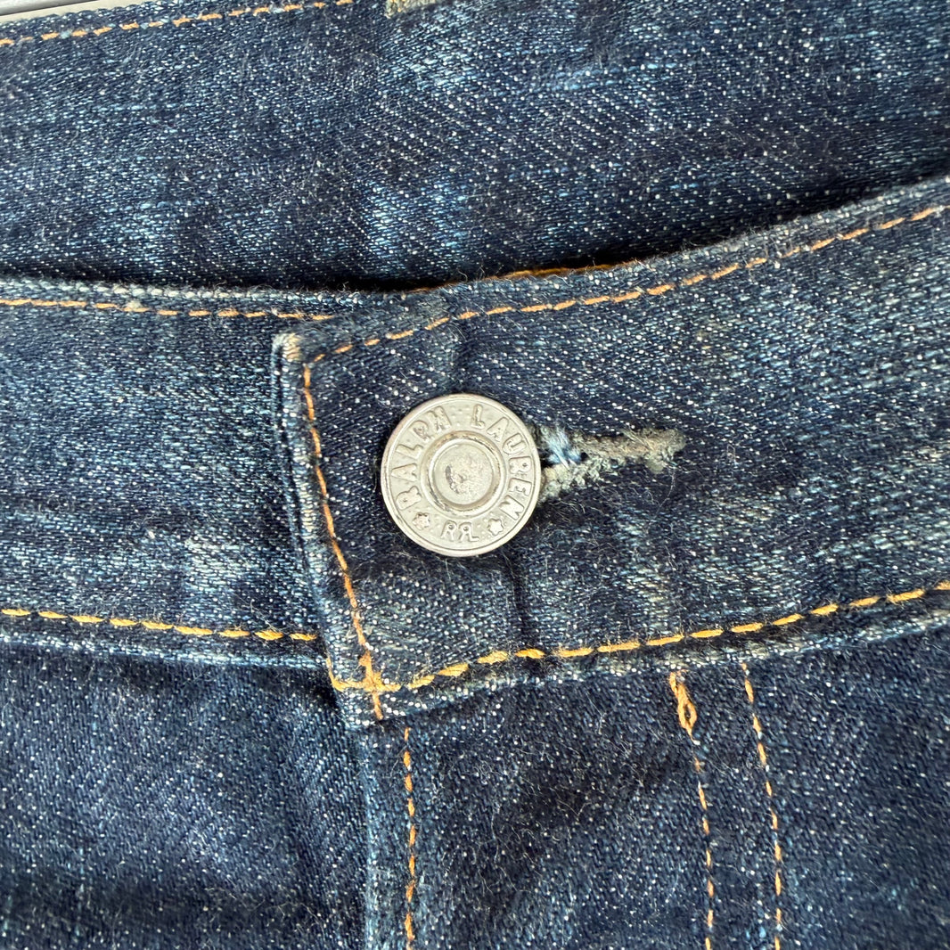 RRL Dark Wash Straight Leg Jeans