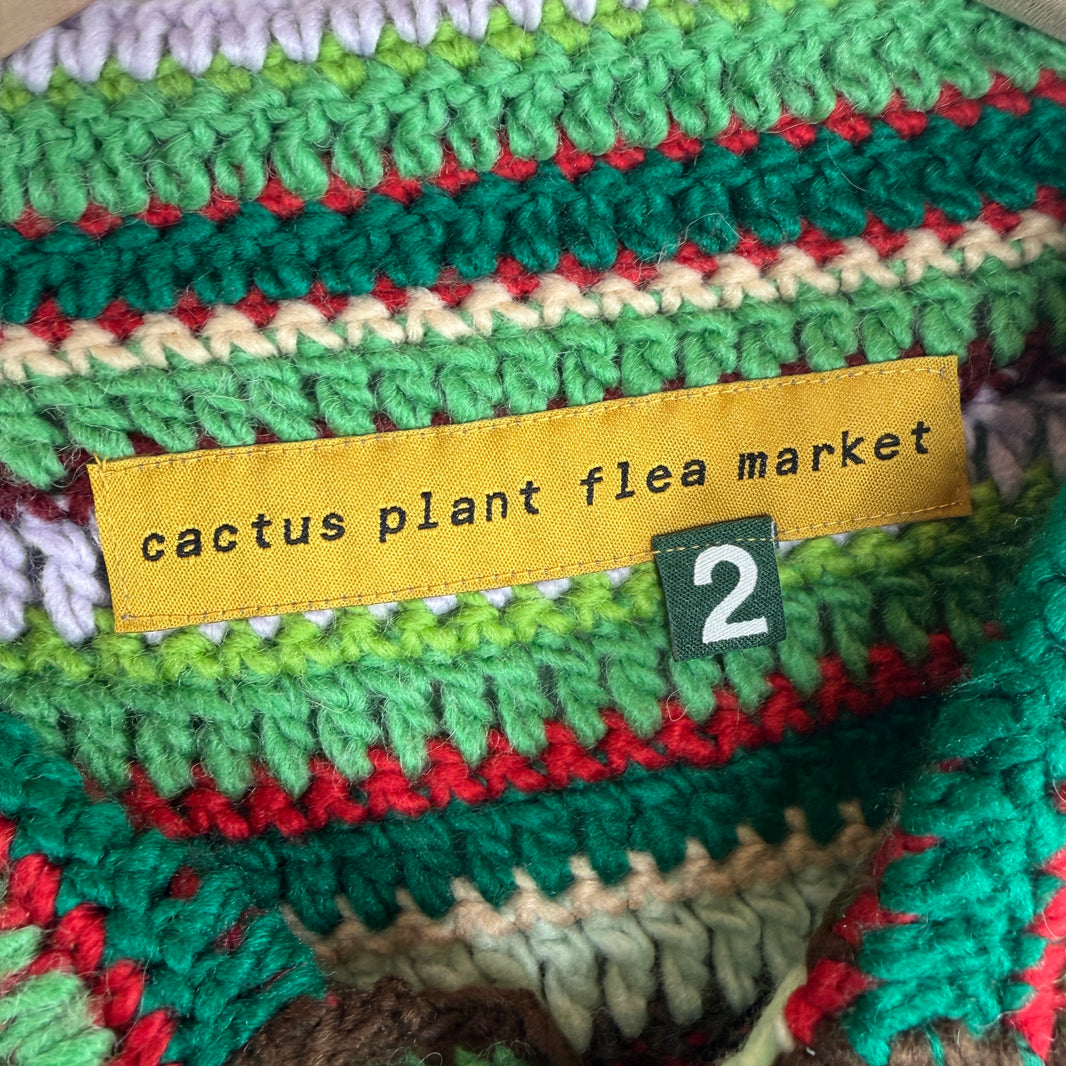 CPFM Crochet Knit Green Cardigan