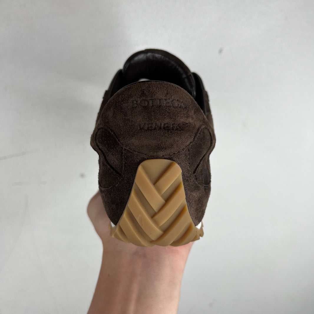 Bottega Veneta Brown Suede Flash Orbit Sneakers