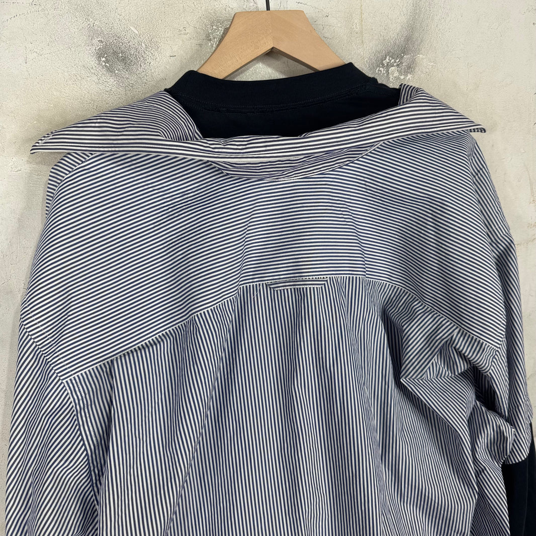 Balenciaga Striped Trompe Layered Shirt
