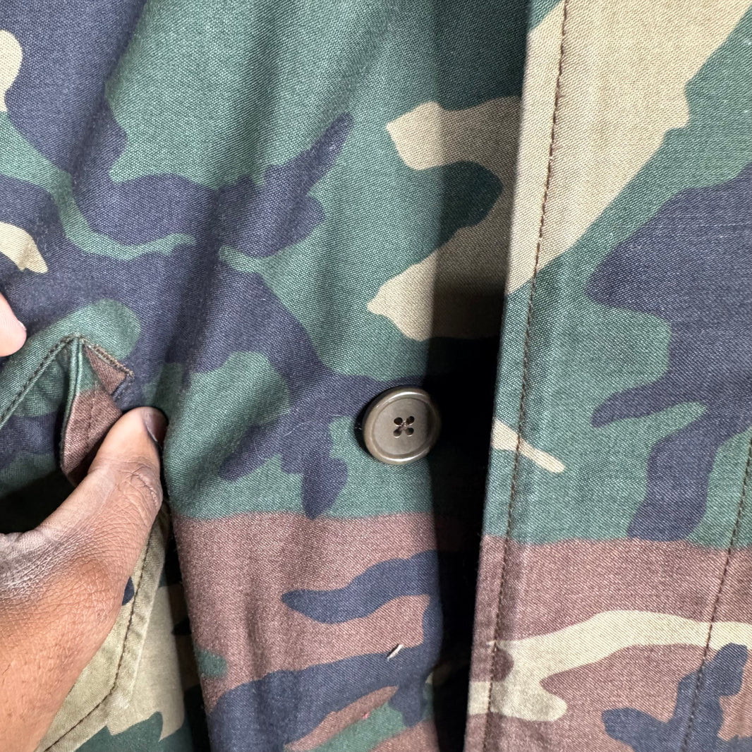 Supreme Camo Green Trench Coat