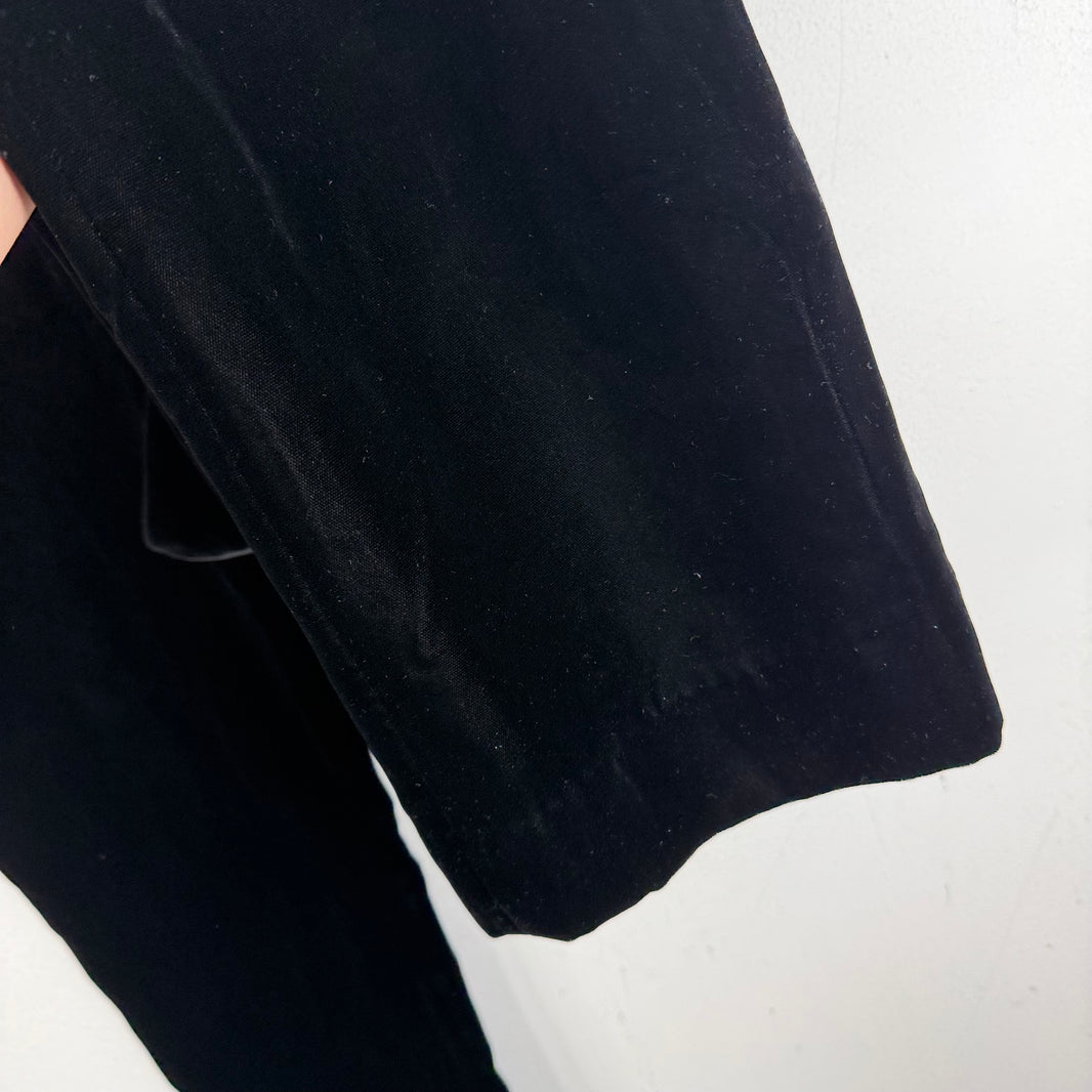 Saint Laurent Velvet Straight Leg Pants