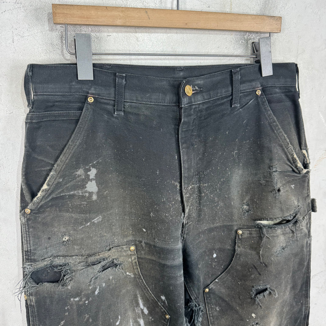 Carhartt Smoked Black Double Knees