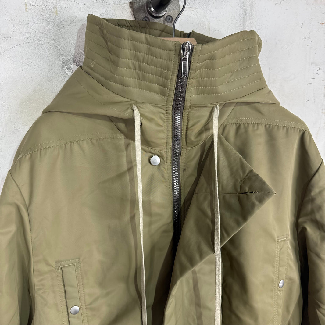 Rick Owens Luxor Cropped Ribbed Exploder Bomber