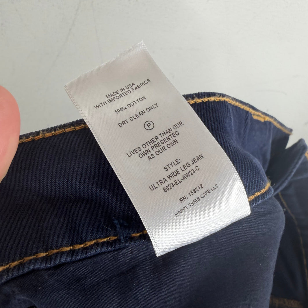 Eckhaus Latta Wax Wide Leg Jeans