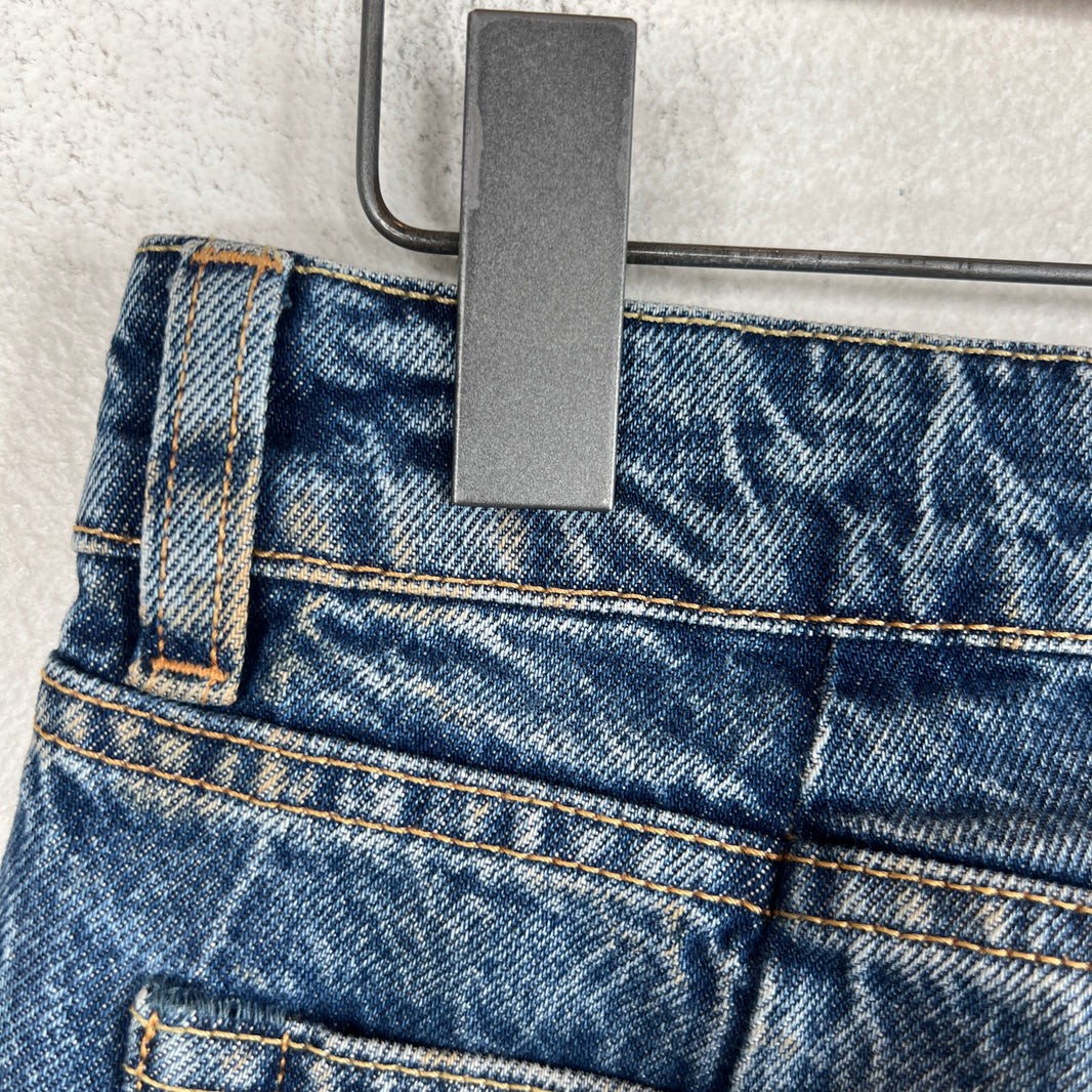 Our Legacy Treble Cut Wide Leg Denim Jeans