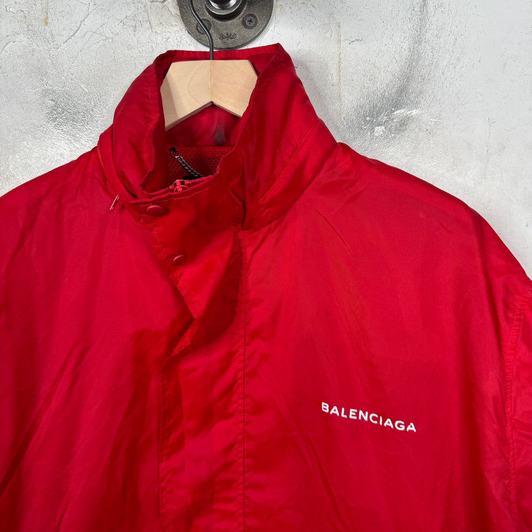 Balenciaga Smoked Logo Windbreaker Jacket