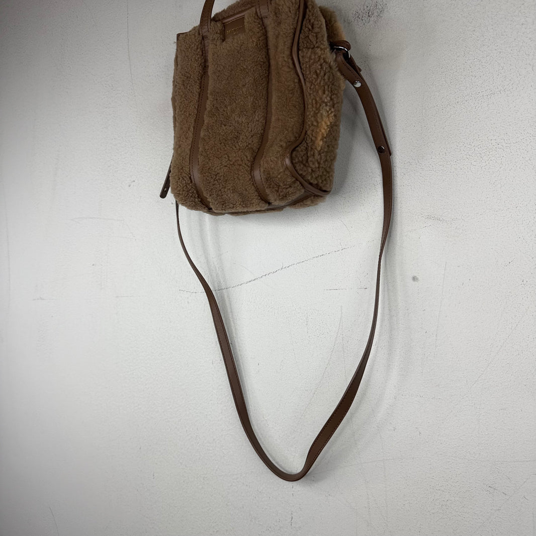 Balenciaga Shearling Bazar Mini Bag