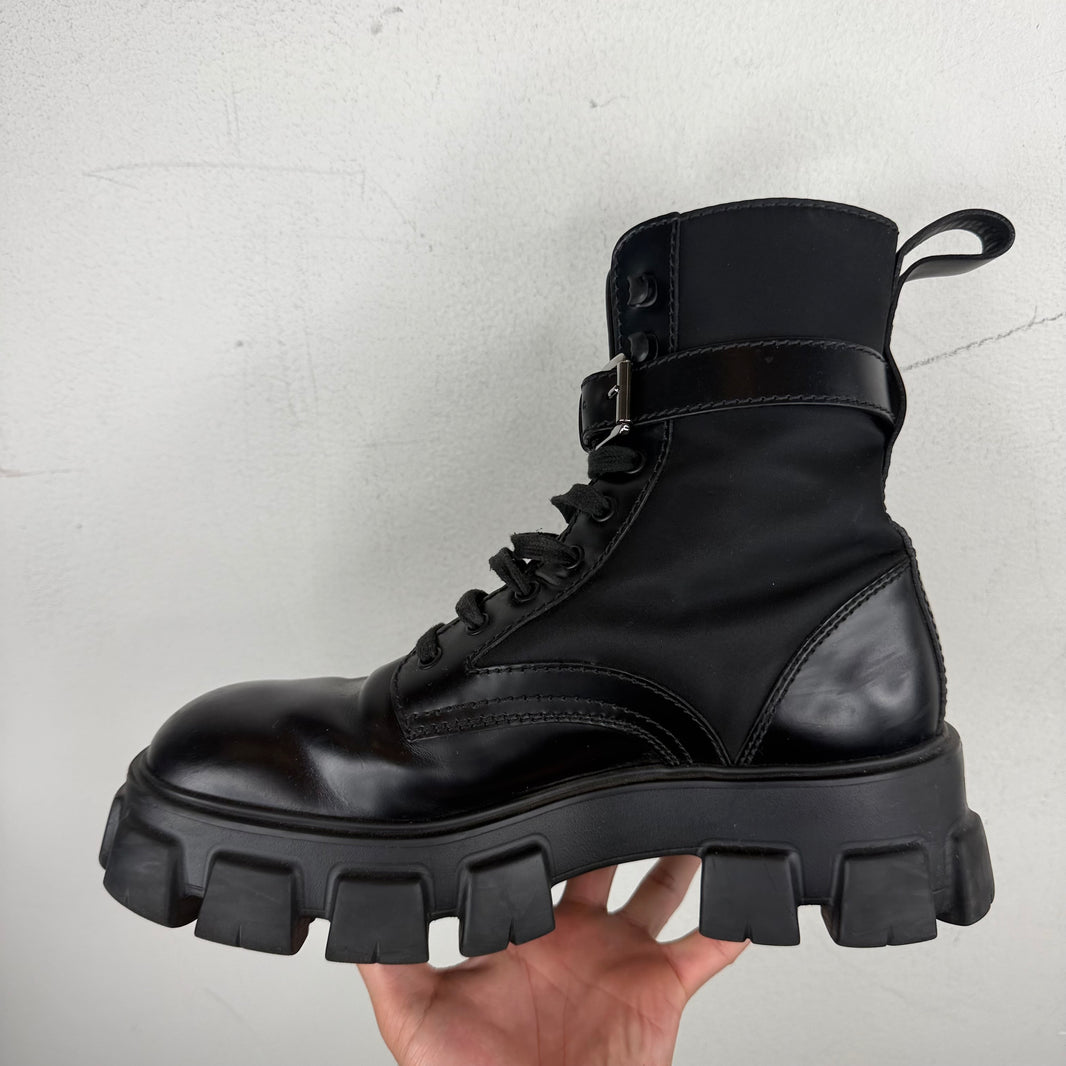 Prada Monolith Cargo Combat Boots