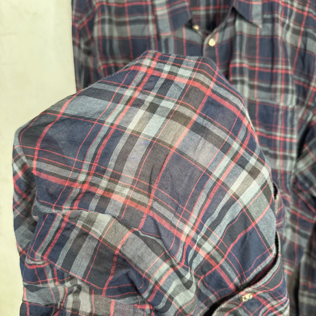 Chrome Hearts Thin Plaid Fleur Flannel
