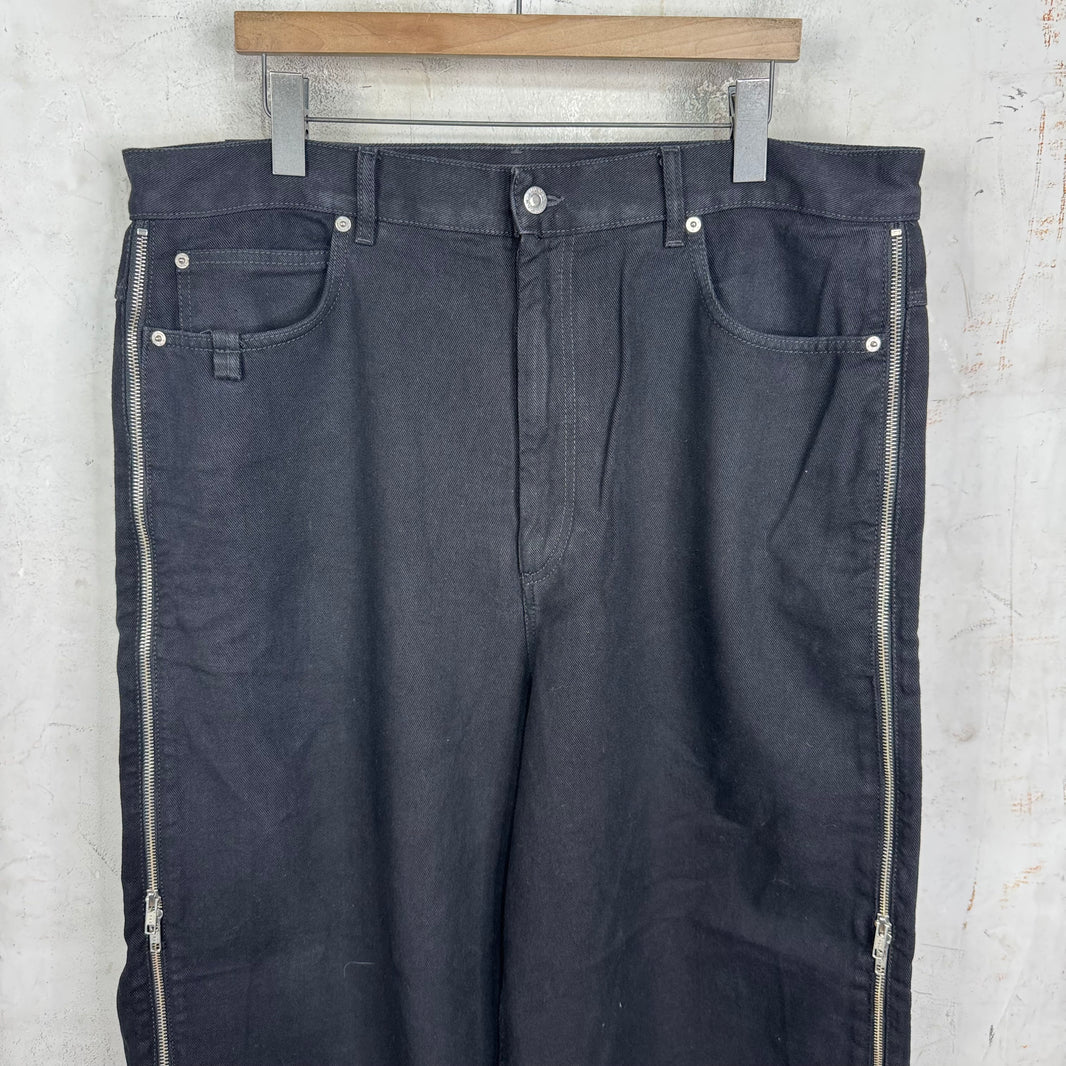 Luu Dan Wide Zipper Jeans