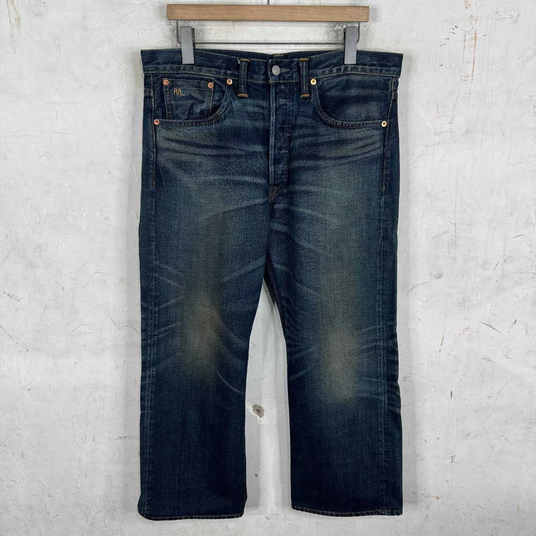 RRL Looser Fit Medium Wash Jeans