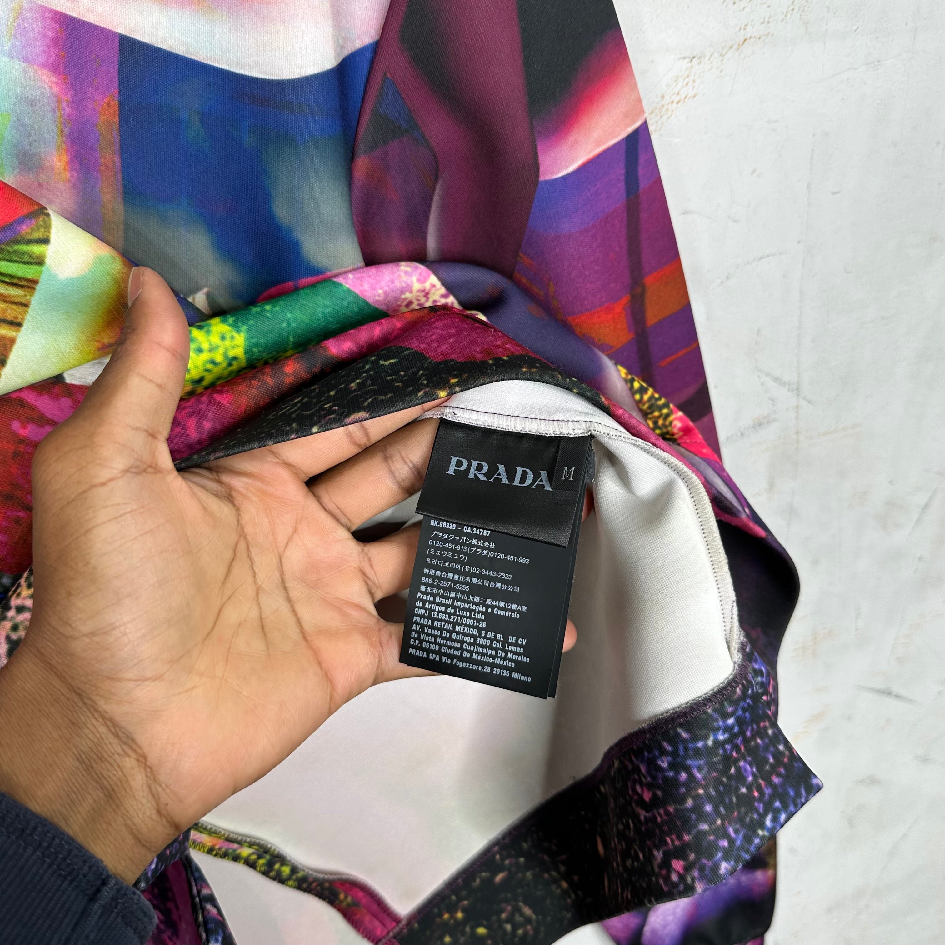 Prada '19 Psychedelic Back Zip Shirt – www.Lukes.store