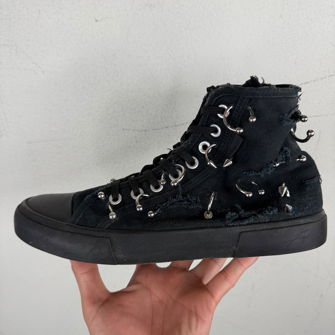Balenciaga Pierced Paris High Top Sneakers