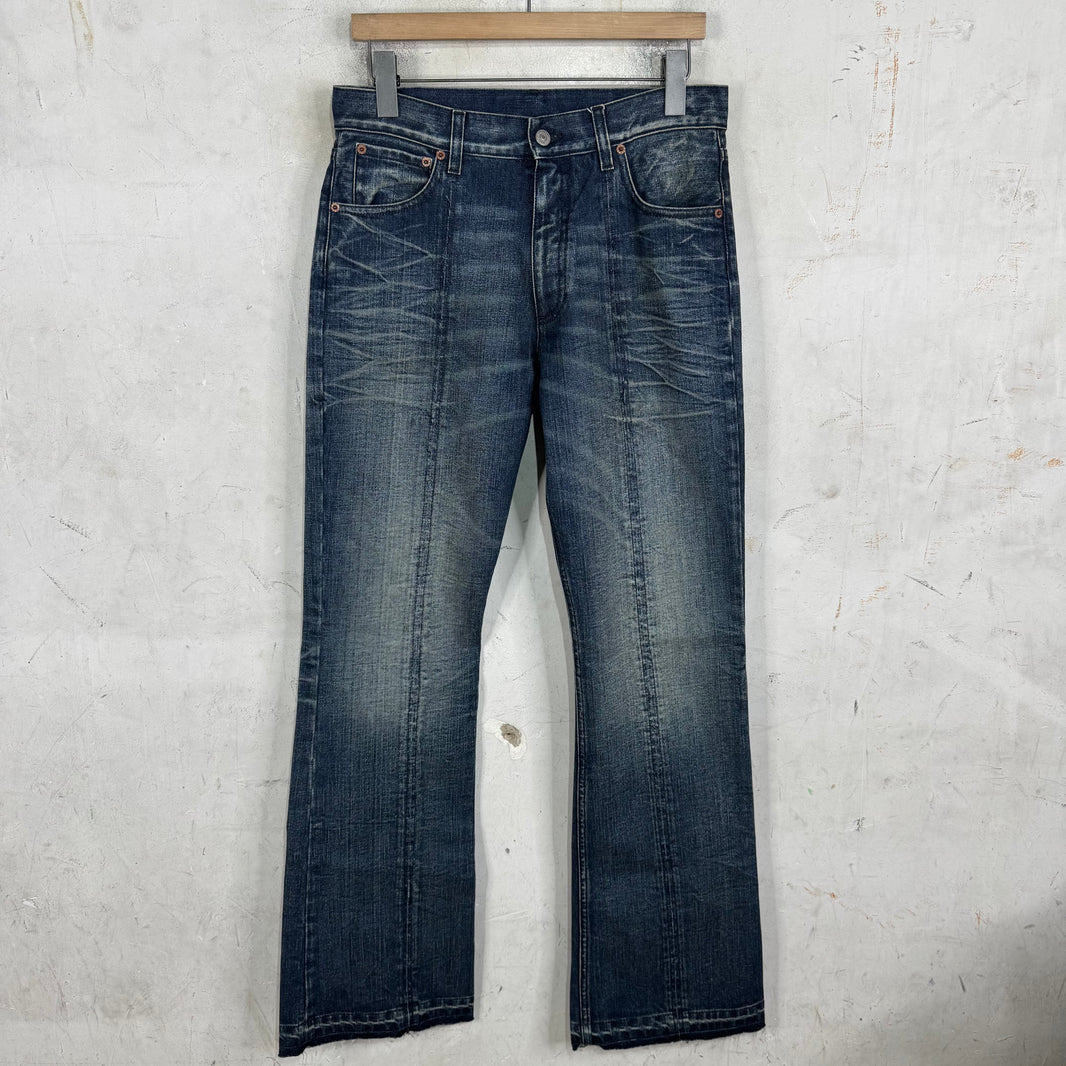 Margiela MM6 Distressed Bootcut Jeans