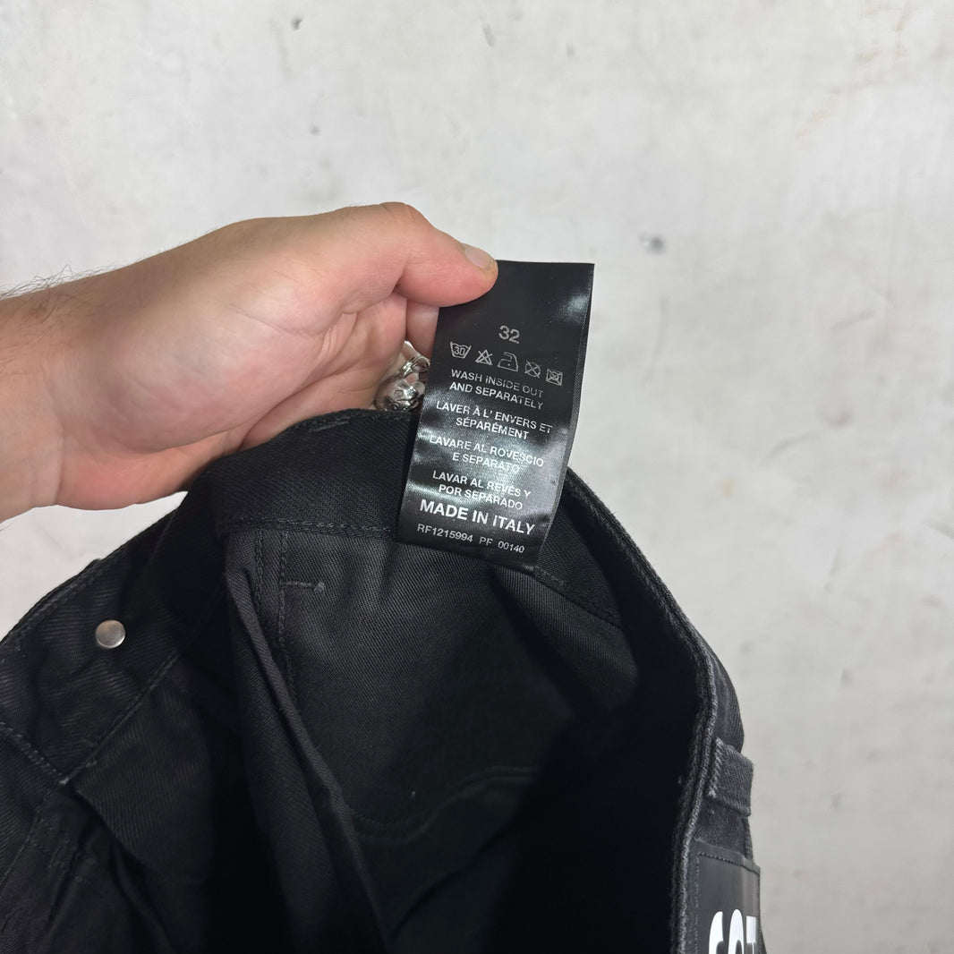 Raf Simons SS21 Black Redux Freedom Window Jeans