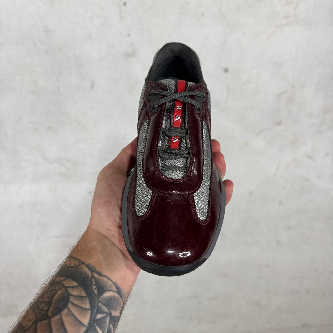 Prada Patent Burgundy Americas Cup
