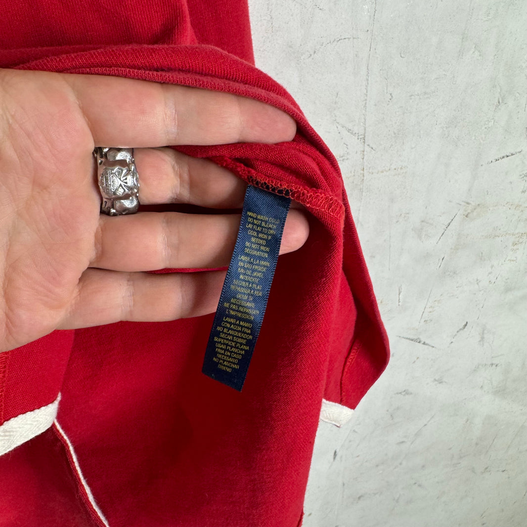 Ralph Lauren Rugby Laced Shoulder Patch L/S Polo