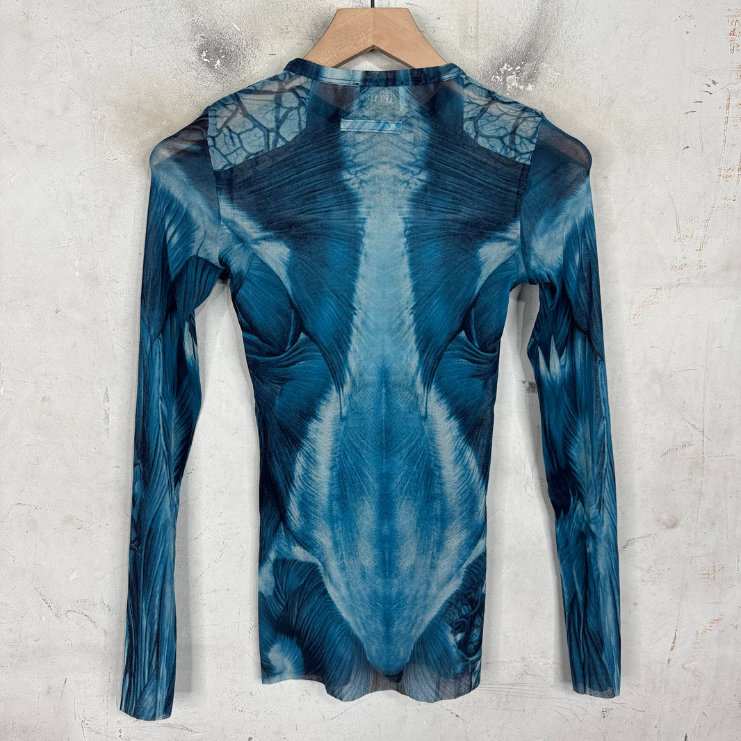 Jean Paul Gaultier Muscle Anatomy Sheer Shirt