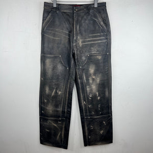 424 Leather Double Knee Trousers