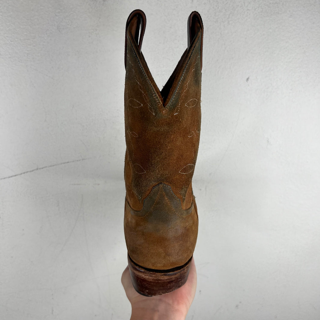 RRL Plainview Roughout Suede Logo Boots