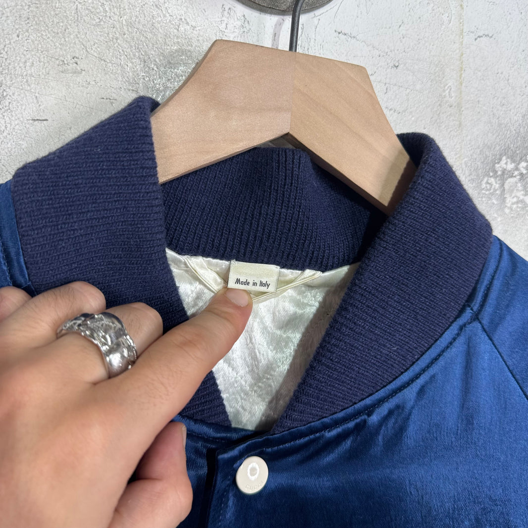 Gucci NY Satin Bomber Jacket