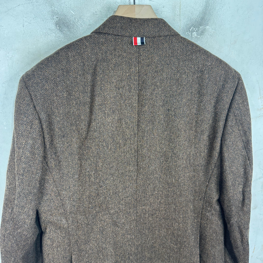 Thom Browne Dark Brown Wool Blazer