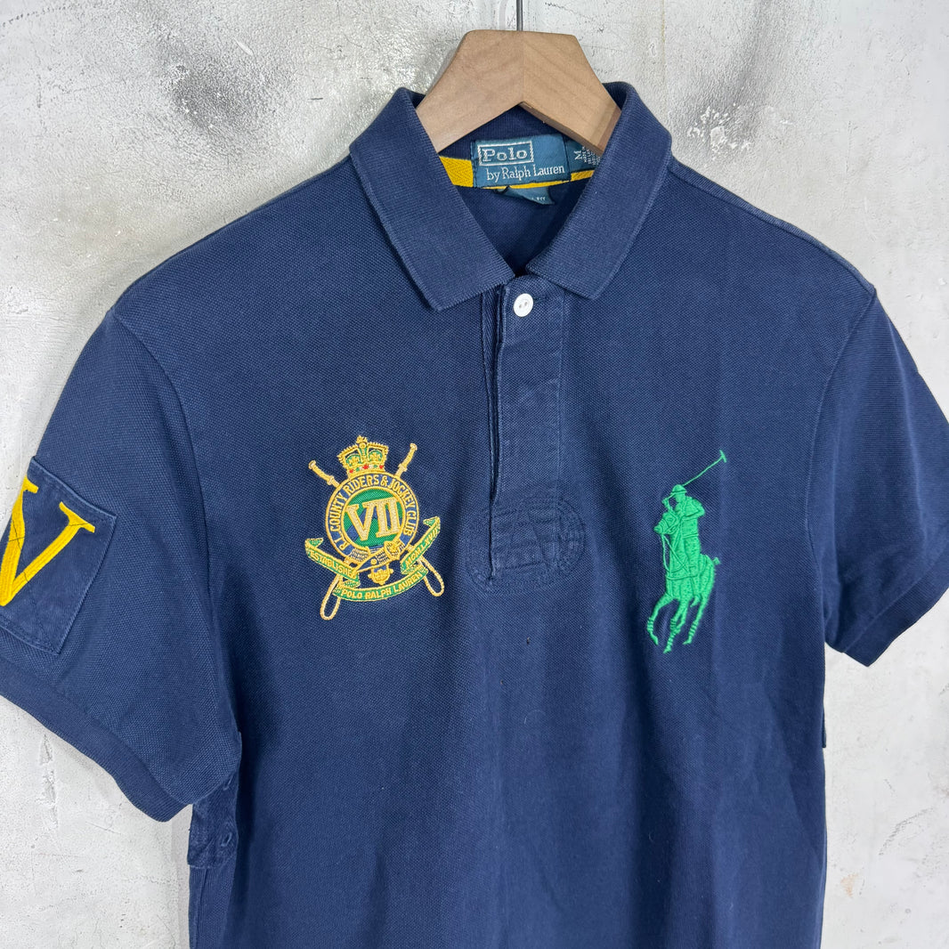 Ralph Lauren Navy/Green Crested Big Pony Polo