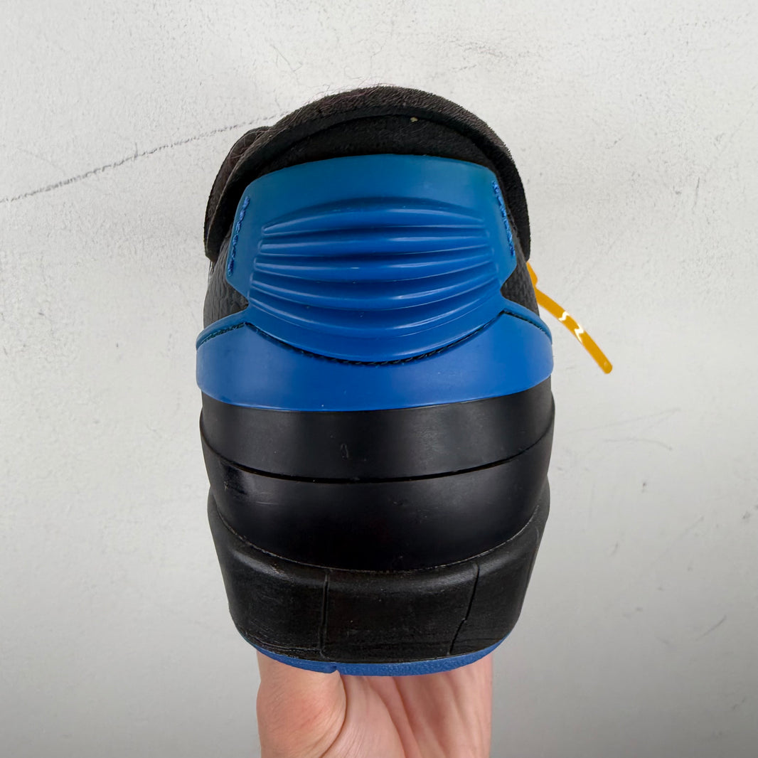 Off White Jordan 2 Black/Blue Sneakers