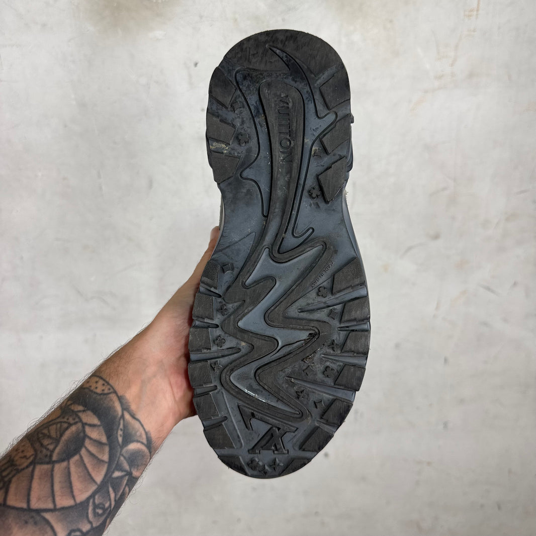 Louis Vuitton Grey Suede Tatic Sneakers