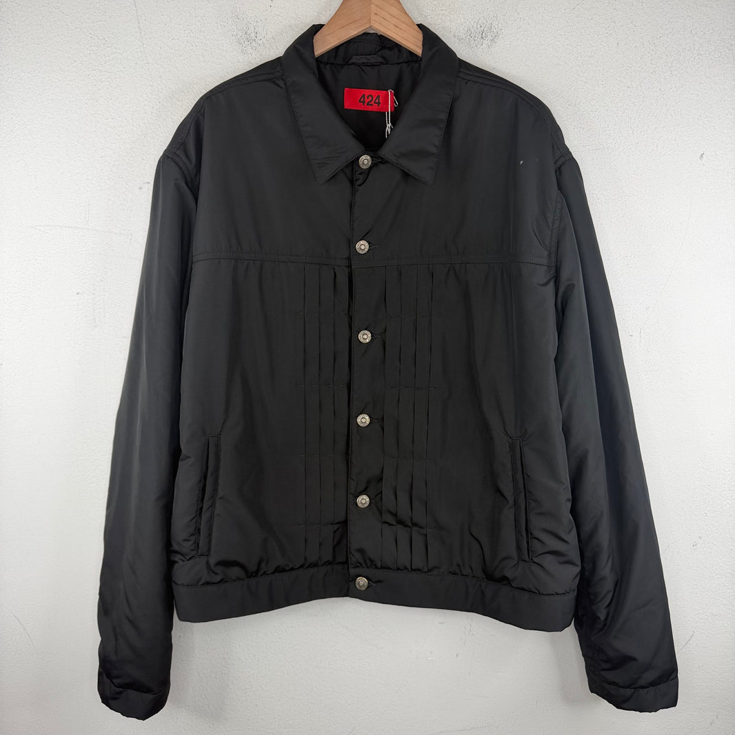 424 Padded Nylon Trucker Jacket
