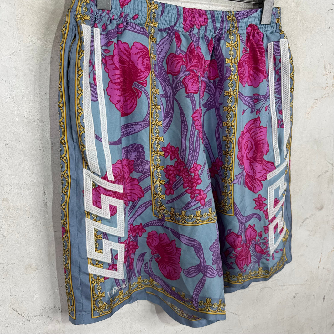 Versace Silk Floral Shorts