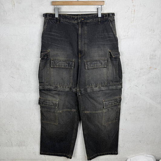 Balenciaga Japanese Denim Convertible Cargos
