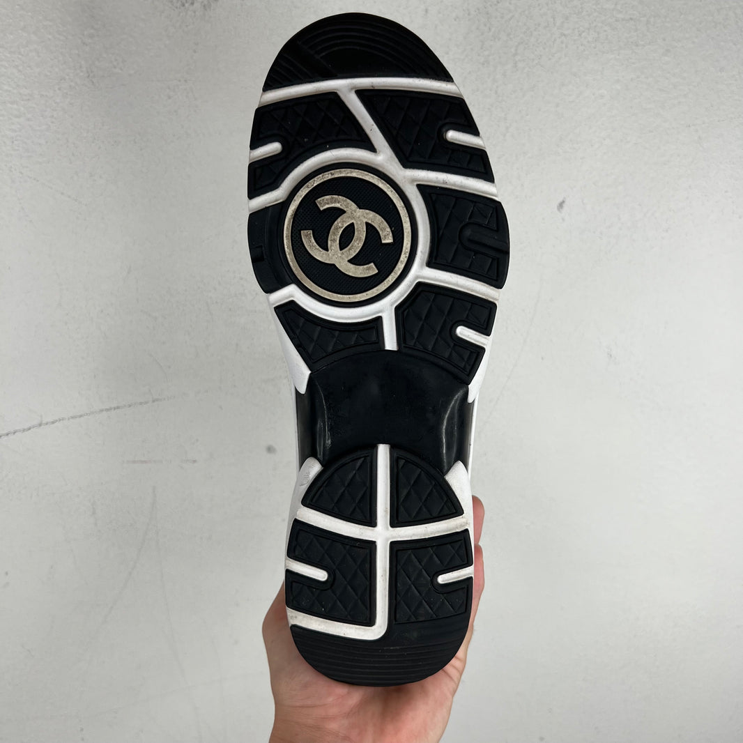Chanel Black/White Interlock CC Runners