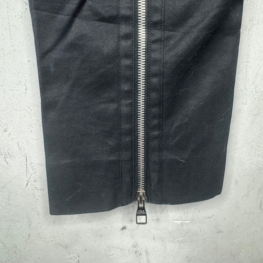Louis Vuitton Black Back Zip Trousers