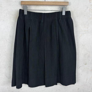 Issey Miyake Black Skirted Pleates Shorts