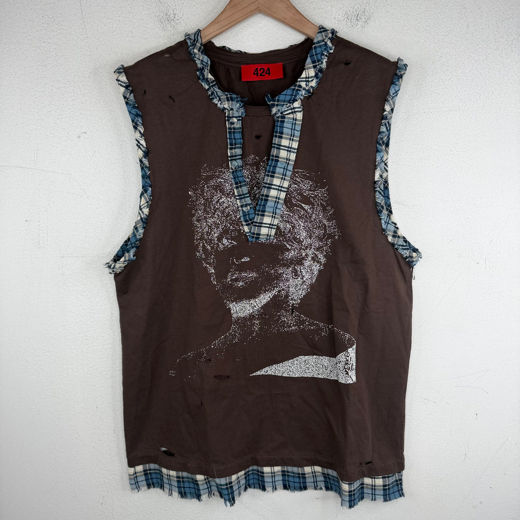 424 Whitney Houston Cut-Off T-Shirt