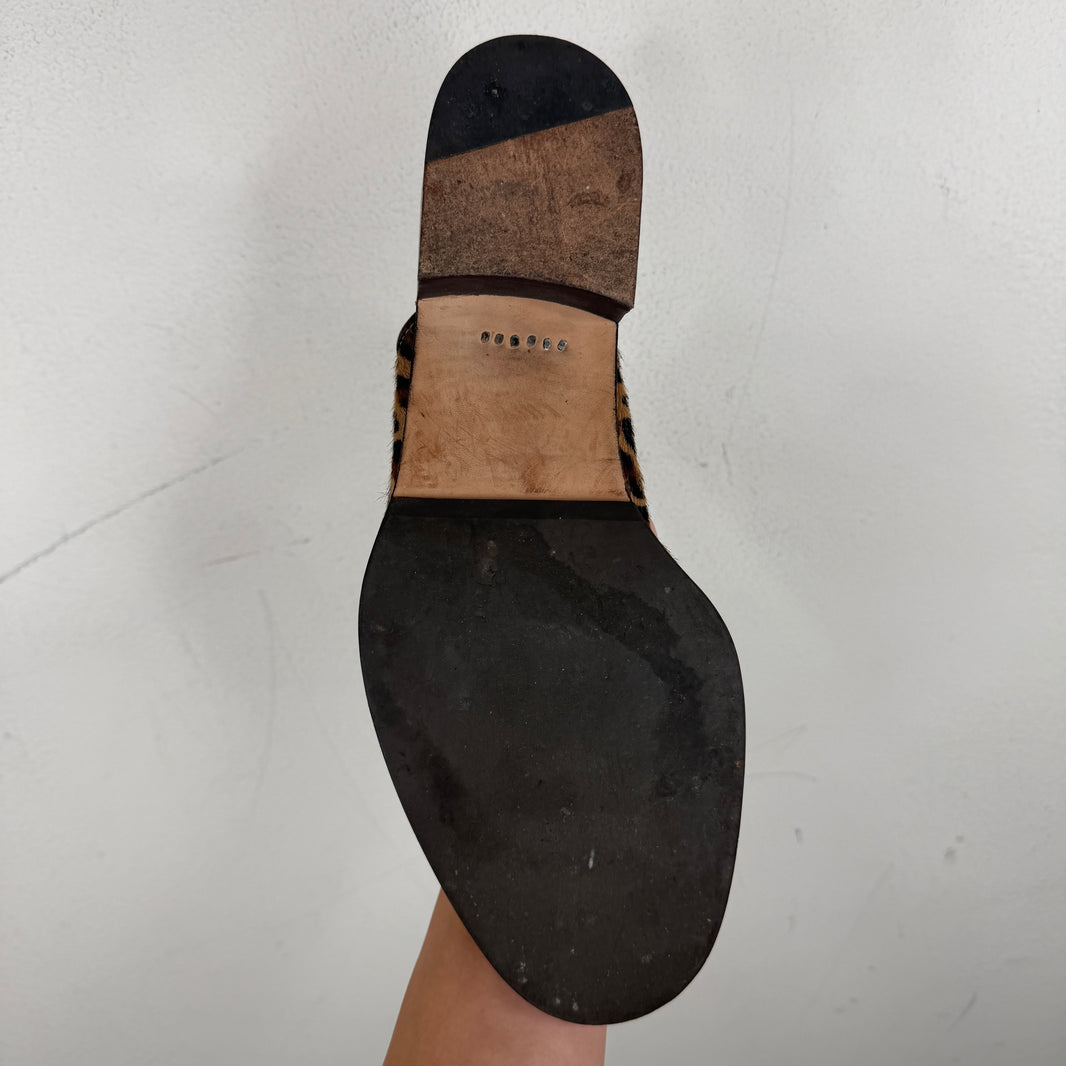 Hender Scheme Cheak Zoo Leopard Mules