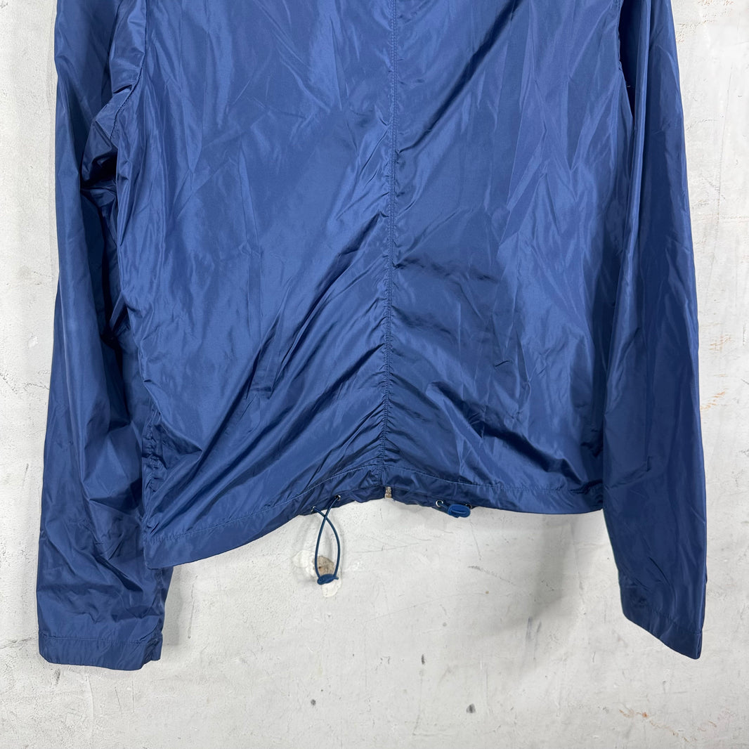 Prada Renylon Plaqued Navy Track Jacket