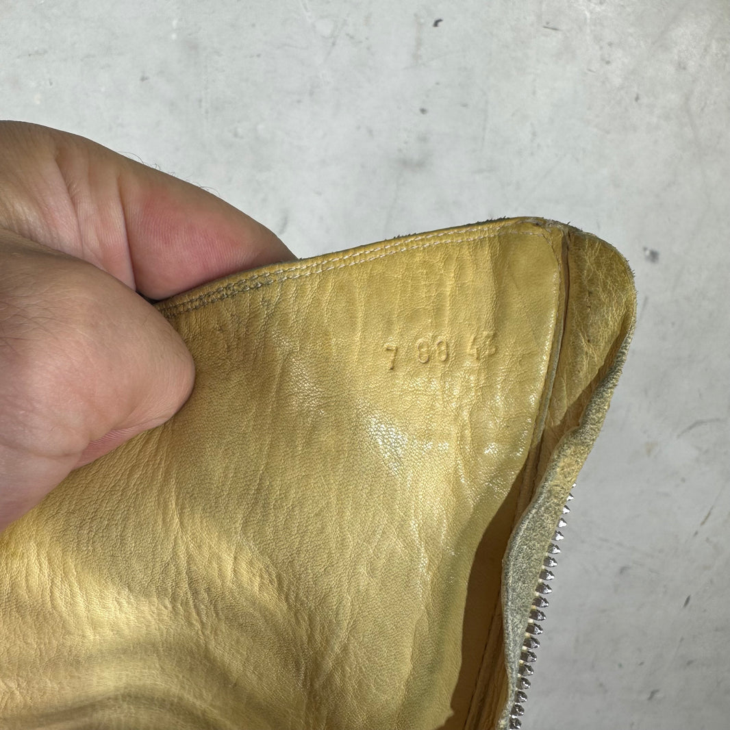 Guidi Yellow 788 Back Zip Boots