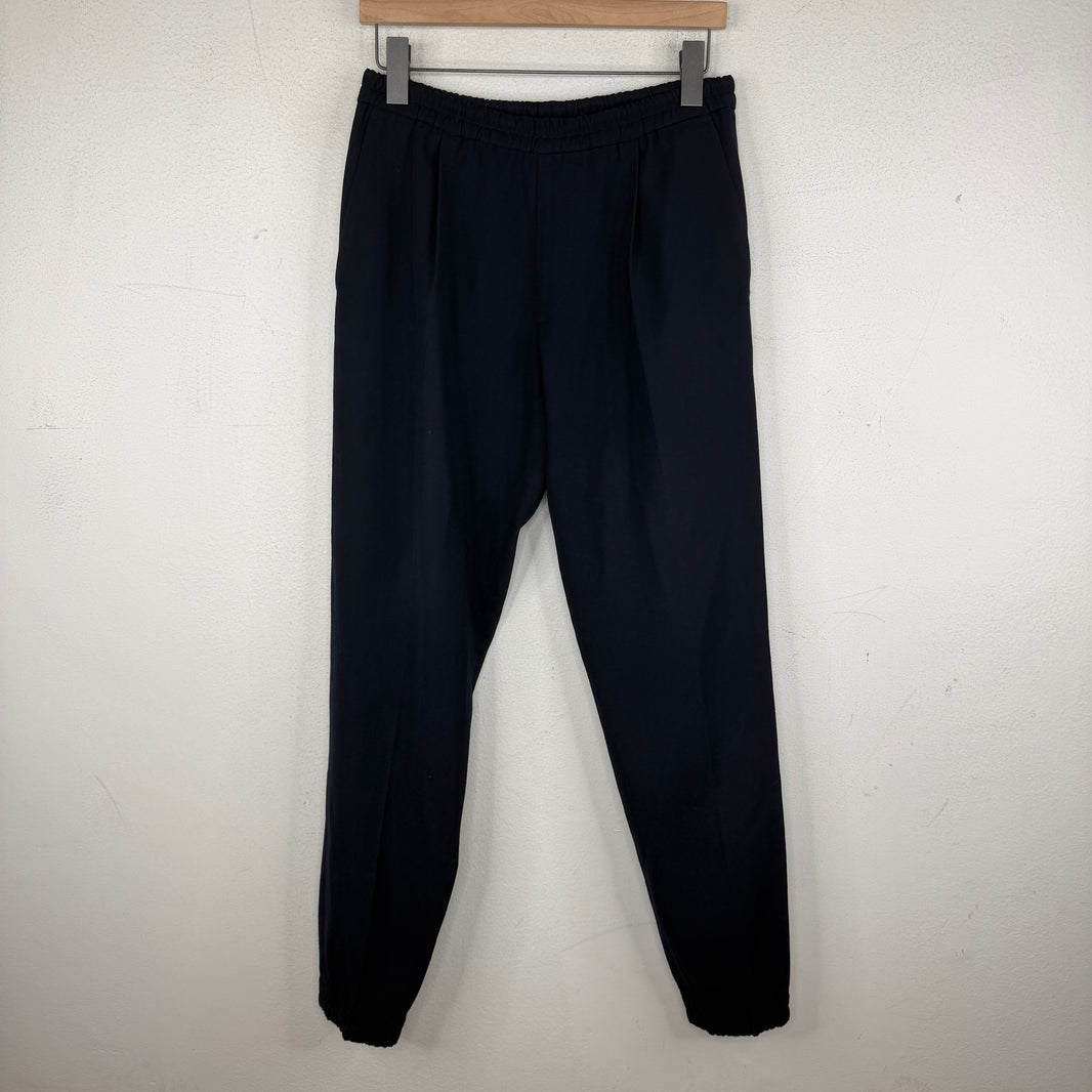 Dries Van Noten Navy Poly Jogger Pants