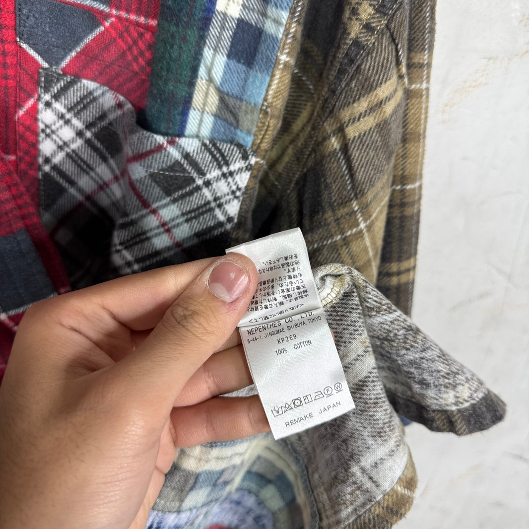Needles Rebuilt Red Plaid Flannel
