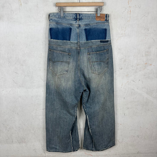 Balenciaga Cut Up Baggy Jeans