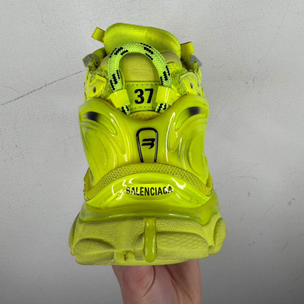 Balenciaga Neon Green Highlighter Runner Sneakers