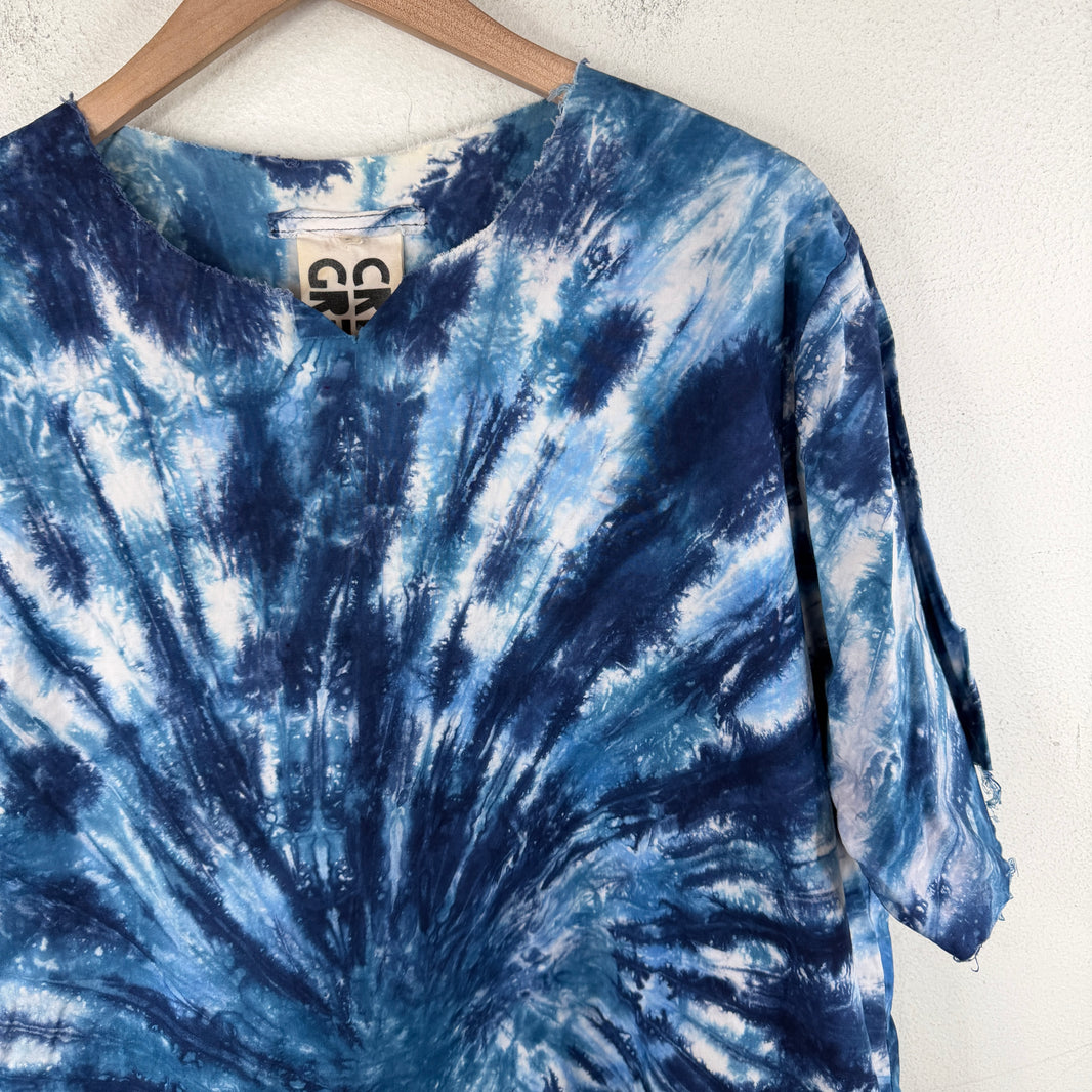 Craig Green Collarless Tie Dye Shirt