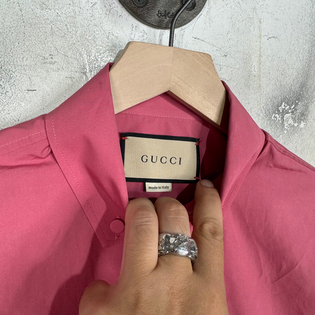 Gucci Magenta Dress Shirt