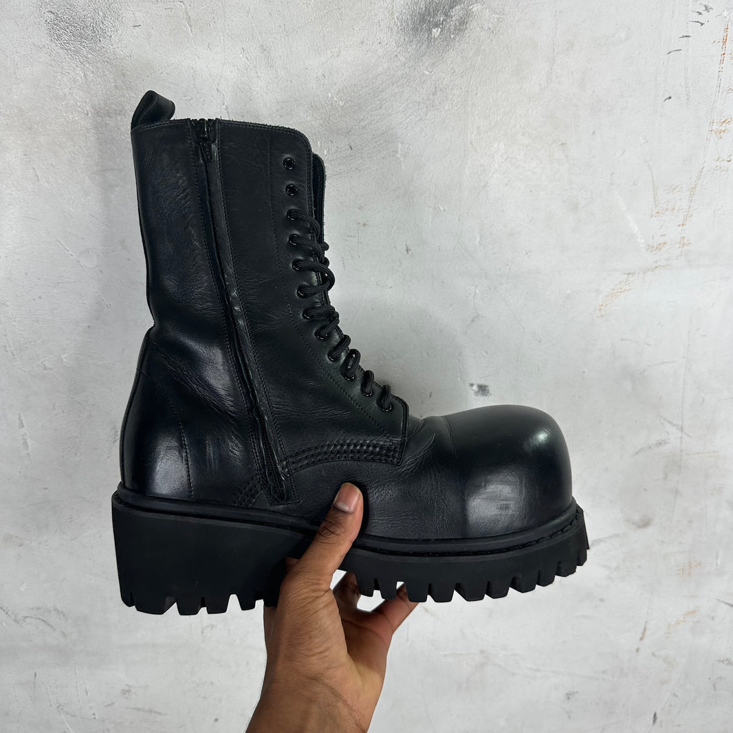 Balenciaga Leather Stomper Boots
